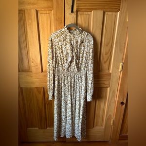 Boden Ruffle Front Midi Dress